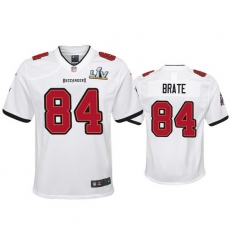 Youth Cameron Brate Buccaneers White Super Bowl Lv Game Jersey