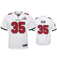 Youth Jamel Dean Buccaneers White Super Bowl Lv Game Jersey