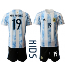 Kids Argentina Short Soccer Jerseys 031