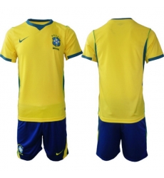 Men Brazil 2026 FIFA World Cup Yellow Home Soccer Jersey BLANK
