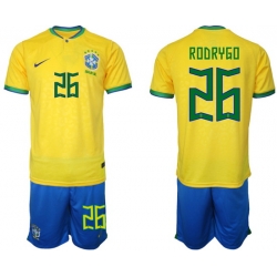 Men FIFA 2022 Brazil Soccer Jersey 011