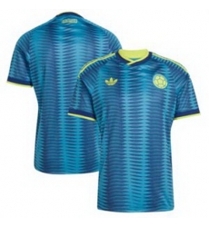 Men Colombia Blank 2026 Away Replica Turquoise Jersey 1 Men Colombia Blank 2026 Away Replica Turquoise Jersey 1