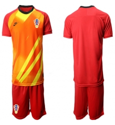 Mens Croatia Short Soccer Jerseys 031