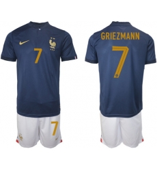 Men FIFA 2022 France Soccer Jersey 017