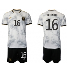 GERMANY 2022 World Cup Soccer Jersey #16 HALSTENBERG