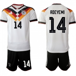 Germany 2026 FIFA World Cup Soccer Jersey White #14 ADEYEMI