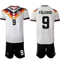 Germany 2026 FIFA World Cup Soccer Jersey White #9 FULLKRUG Germany 2026 FIFA World Cup Soccer Jersey White #9 FULLKRUG