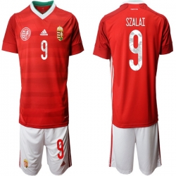 Mens Hungary Short Soccer Jerseys 004