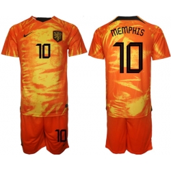 Men FIFA 2022 Netherlands Soccer Jersey 070