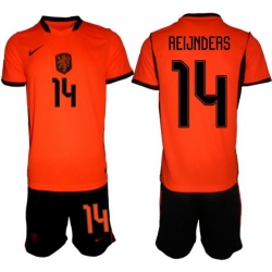 Men Netherlands 2026 Soccer Jerseys Orange #14 Tijjani Reijnders