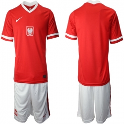 Mens Poland Short Soccer Jerseys 005