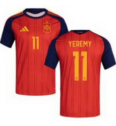 Men 11 Spain Yeremy Pino World Cup 2026 Away Replica Jersey 1 Men 11 Spain Yeremy Pino World Cup 2026 Away Replica Jersey 1