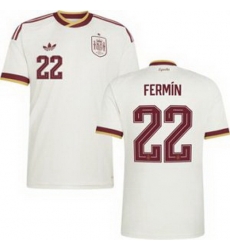 Men 22 Spain Fermin Lopez World Cup 2026 Away Replica Jersey   2
