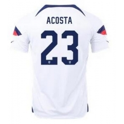 Men US 2022 FIFA Soccer Jersey White 005