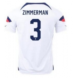 Men US 2022 FIFA Soccer Jersey White 023