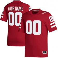 Men adidas Scarlet Nebraska Huskers Red Custom Football Stitched Jersey