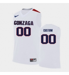 Gonzaga Bulldogs Custom White Replica College Basketball Jersey