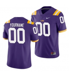 LSU Tiger Custom Purple Game Men'S Jersey