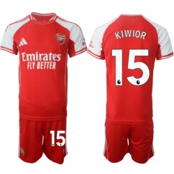 Men Arsenal 2026 Soccer Jerseys Red #15 KIWIOR