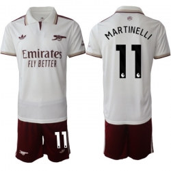 Men Arsenal 2026 Soccer Jerseys White #11 MARTINELLI