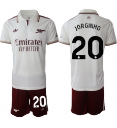 Men Arsenal 2026 Soccer Jerseys White #20 JORGINHO