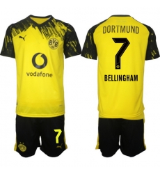 Men Borussia Dortmund 2026 Soccer Jerseys Yellow #7 BELLINGHAM