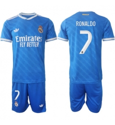 Men Real Madrid 2026 Soccer Jerseys Blue #7 RONALDO Men Real Madrid 2026 Soccer Jerseys Blue #7 RONALDO