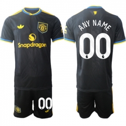 Men Manchester United 2026 Soccer Jerseys Black CUSTOM