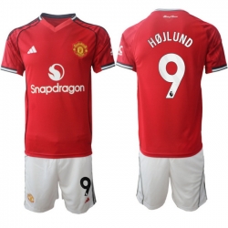 Men Manchester United 2026 Soccer Jerseys Red #9 HOJLUND