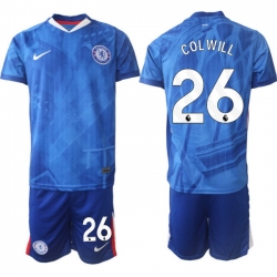 Men Chelsea 2026 Soccer Jerseys Blue #26 COLWILL