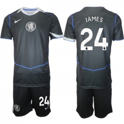 Men Chelsea 2026 Soccer Jerseys DarkGrey #24 JAMES