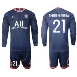 Men Paris Saint Germain Long Sleeve Soccer Jerseys 549