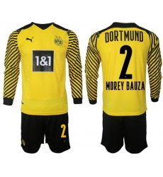 Men Borussia Dortmund Long Sleeve Soccer Jerseys 516