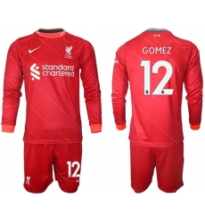 Men Liverpool Long Sleeve Soccer Jerseys 540