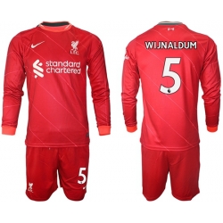 Men Liverpool Long Sleeve Soccer Jerseys 546