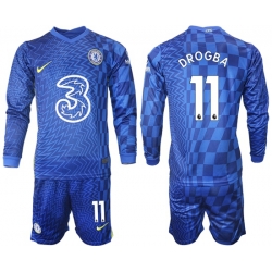 Men Chelsea Long Sleeve Soccer Jerseys 521