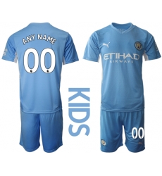 Kids Manchester City Soccer Jerseys 011 Customized