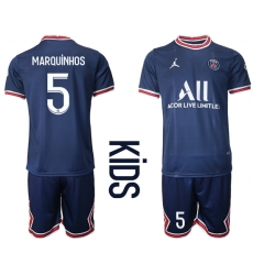 Kids Paris Saint Germain Soccer Jerseys 060