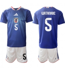 Japan 2026 FIFA World Cup Soccer Jersey Blue #5 WATANABE