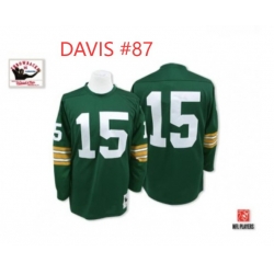 DAVIS Packers Green M&N Stitched Jersey