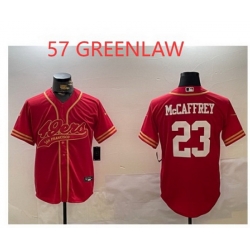 GREENLAW #57 49ers Baseball Stitched MLB jersey