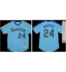 Seattle Griffey 24 Mitchell Ness Teal Yellow Jersey Seattle Griffey 24 Mitchell Ness Teal Yellow Jersey