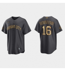 Men Andrew Benintendi Kansas City Royals 2022 Mlb All Star Game Charcoal  Jersey