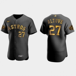 Men Houston Astros Jose Altuve 2022 Mlb All Star Game Authentic Black Men Jersey