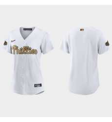 Women Philadelphia Phillies 2022 Mlb All Star Game Replica White Jersey