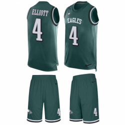 Men's Nike Philadelphia Eagles #4 Jake Elliott Limited Midnight Green Tank Top Suit NFL Jersey