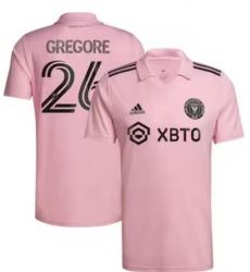 Men's Inter Miami CF Gregore adidas Pink 2022 The Heart Beat Kit Replica Team Player Jersey