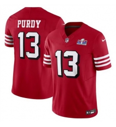 Youth San Francisco 49ers 13 Brock Purdy 2023 F U S E  New Red Vapor Untouchable Limited Stitched Football 2024 Super Bowl LVIII Jersey