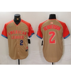 Men American League 2 Gunnar Henderson Cream 2024 All Star Elite Stitched Baseball Jersey 2