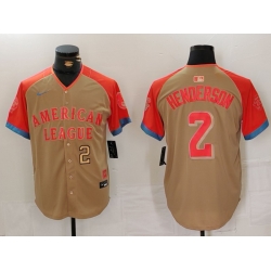 Men American League 2 Gunnar Henderson Cream 2024 All Star Elite Stitched Baseball Jersey 3